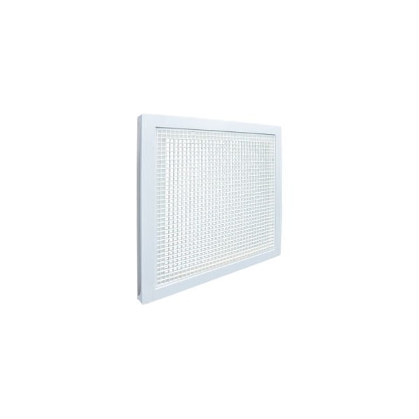 American Louver/Plasticade American Louver Stratus Plastic Return Filter Grille, 20" Square Duct, T-grid, White STR-ERFG-W - main